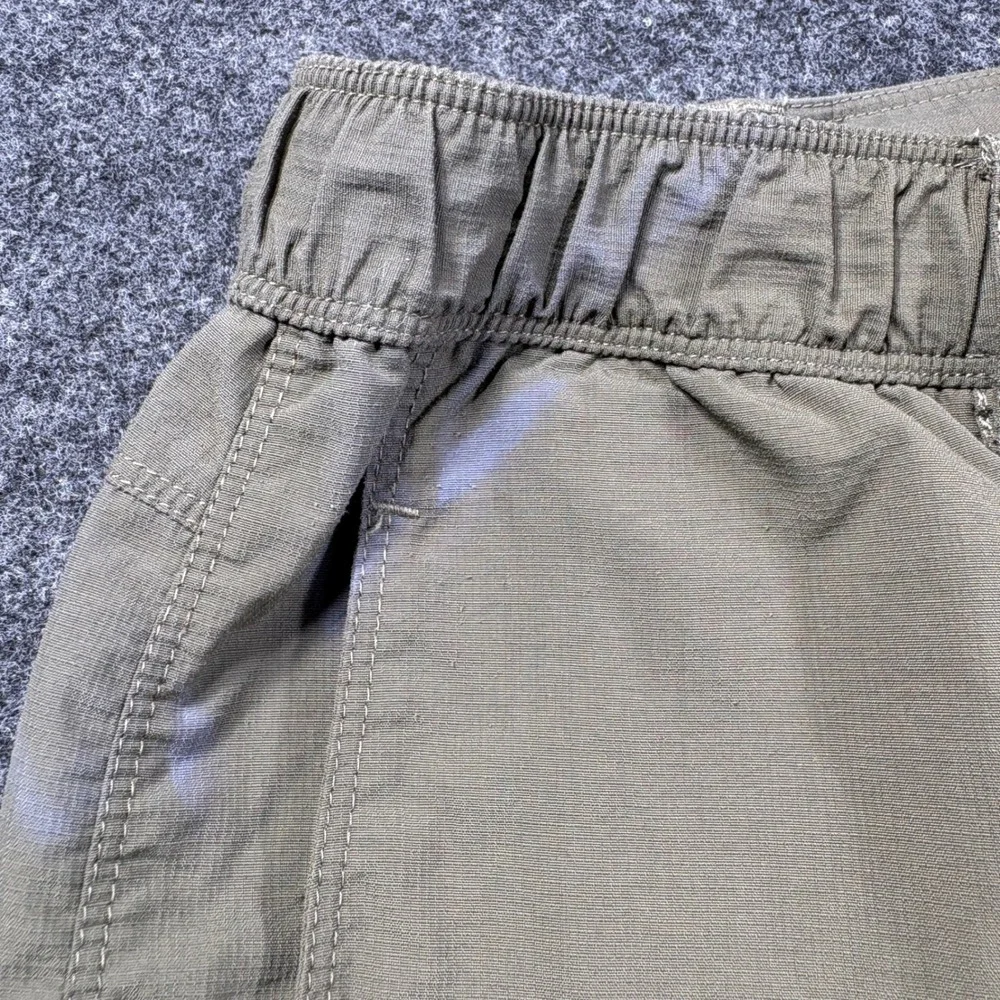 The North Face Cargo Shorts Mens Size 34 Green Hiking Outdoor Ripstop Gorpcore